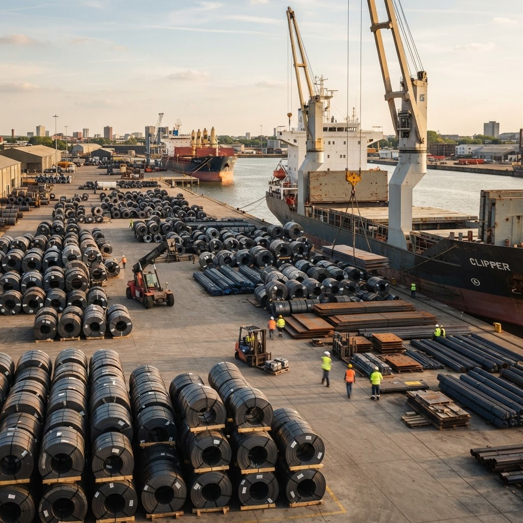 Steel coils and break bulk